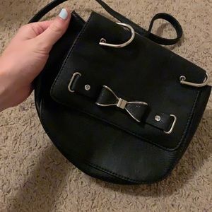Over the shoulder black purse